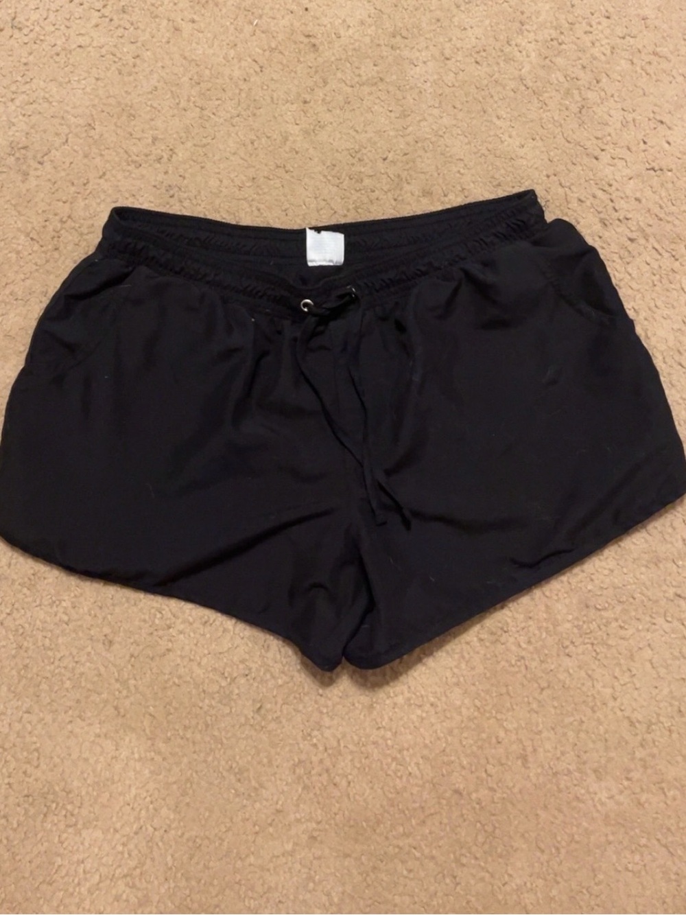 Kona Sol Black Athletic Drawstring Shorts
